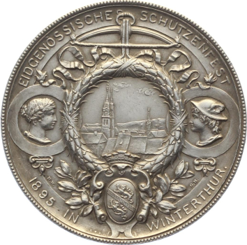 1895 Winterthur - Silber - Eidgenössisches Schützenfest Zürich